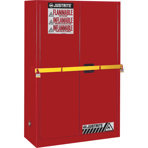 High Security Flammables Safety Cabinet with Steel Bar, 45 gal., 2 Shelves OSI Industrial Sales