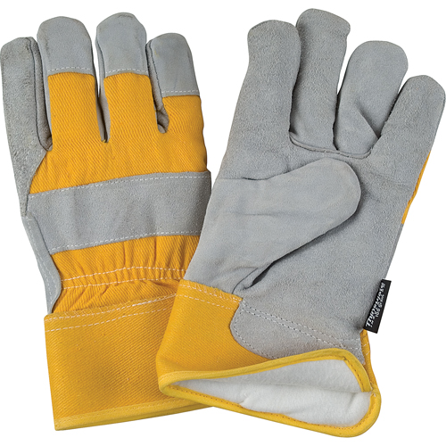 Gants d'ajusteur doubl&eacute;s pour l'hiver &agrave; chaleur sup&eacute;rieure, Moyen, Paume en Cuir de vache refendu, Doublure en Thinsulate OSI Industrial Sales