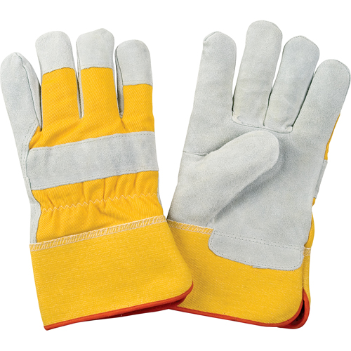 Premium Winter-Lined Fitters Gloves, Large, Split Cowhide Palm, Foam Fleece Inner Lining OSI Industrial Sales