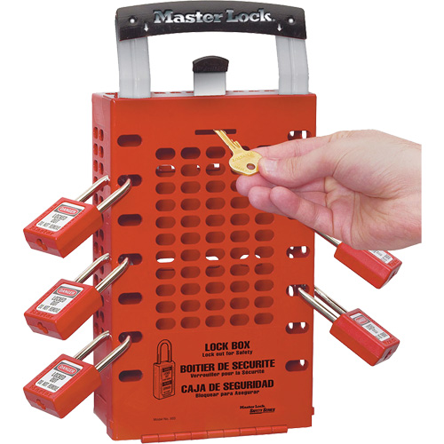 Latch Tight Lock Boxes, Red OSI Industrial Sales