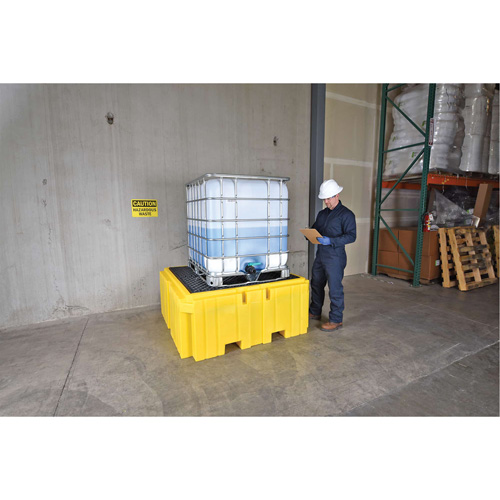 IBC Spill Pallet Plus&reg; Without Drain, 365 US gal. Spill Capacity, 62" x 62" x 28" OSI Industrial Sales