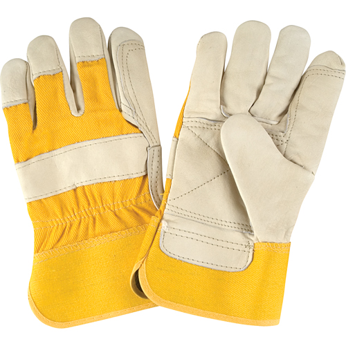 Gants d'ajusteur de premi&egrave;re qualit&eacute;, Grand, Paume en Cuir fleur de vache, Doublure en Coton OSI Industrial Sales