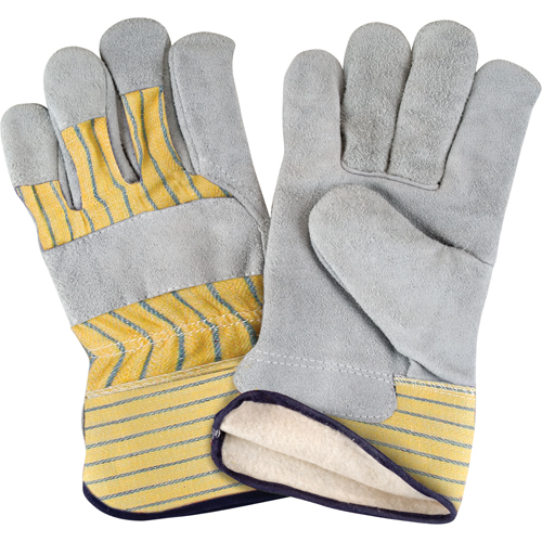 Winter-Lined Fitters Gloves, X-Large, Split Cowhide Palm, Cotton Fleece Inner Lining OSI Industrial Sales