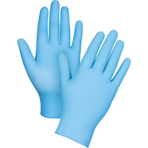 Gants jetables en paquets pour distributeur, Moyen, Nitrile, 4,5 mils, Sans poudre, Bleu OSI Industrial Sales