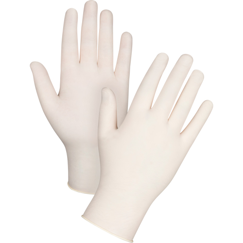 Gants d'examen de premi&egrave;re qualit&eacute; pour peau sensible, T-petit, Latex, 4 mils, Sans poudre, Naturel OSI Industrial Sales