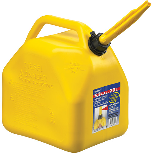 Jerry Cans, 5.3 US gal./20.06 L, Yellow, CSA Compliant/ULC OSI Industrial Sales