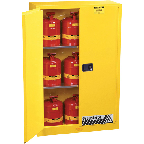 Armoires Sure-Grip EX pour produits inflammables, 45 gal., 2 Porte(s), 43" La x 65" h x 18" p OSI Industrial Sales