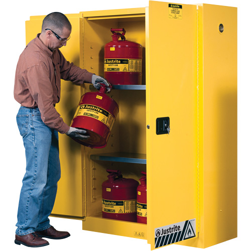 Armoires Sure-Grip EX pour produits inflammables, 45 gal., 2 Porte(s), 43" La x 65" h x 18" p OSI Industrial Sales