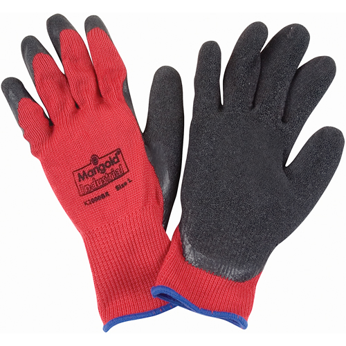 Gants enduits de latex de caoutchouc naturel, 9/Grand, R&ecirc;vetement Latex de caoutchouc, Calibre 10, Enveloppe en Polyester/Coton OSI Industrial Sales