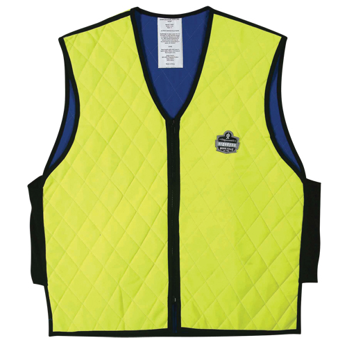 Vestes refroidissantes &agrave; &eacute;vaporation humide Chill-Its 6665, Moyen, Jaune lime haute visibilit&eacute; OSI Industrial Sales