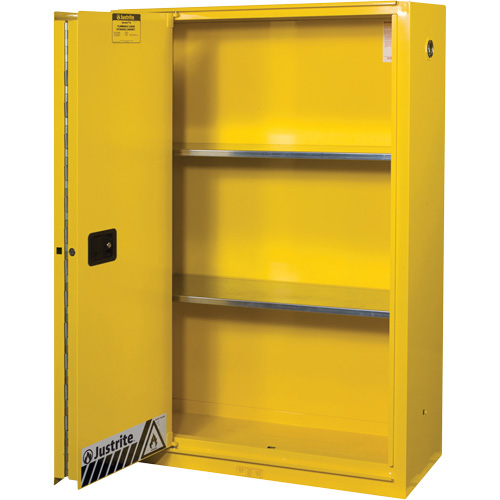 Sure-Grip&reg; Ex Flammable Storage Cabinets, 45 gal., 1 Door, 43" W x 65" H x 18" D OSI Industrial Sales