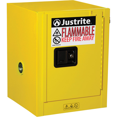 Sure-Grip&reg; EX Countertop Flammable Safety Cabinet, 4 gal., 1 Door, 17" W x 22" H x 17" D OSI Industrial Sales