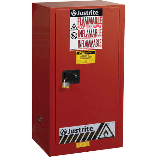 Armoire de s&eacute;curit&eacute; pour la peinture et les encres combustibles EX Sure-Grip, 20 gal., 2 tablettes OSI Industrial Sales