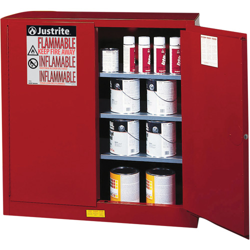 Armoire de s&eacute;curit&eacute; pour la peinture et les encres combustibles EX Sure-Grip, 40 gal., 3 tablettes OSI Industrial Sales
