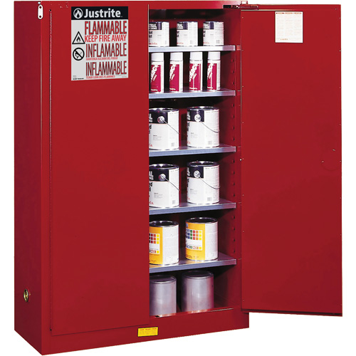 Sure-Grip&reg; EX Combustibles Safety Cabinet for Paint and Ink, 60 gal., 5 Shelves OSI Industrial Sales