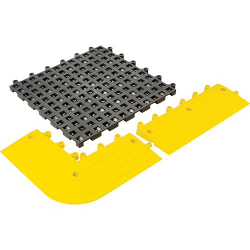 Tapis Ergodeck tout usage No 564 & No 566, PVC, 1-1/2' la c, 1-1/2' lo, 7/8" &eacute;paisseur, Charbon OSI Industrial Sales