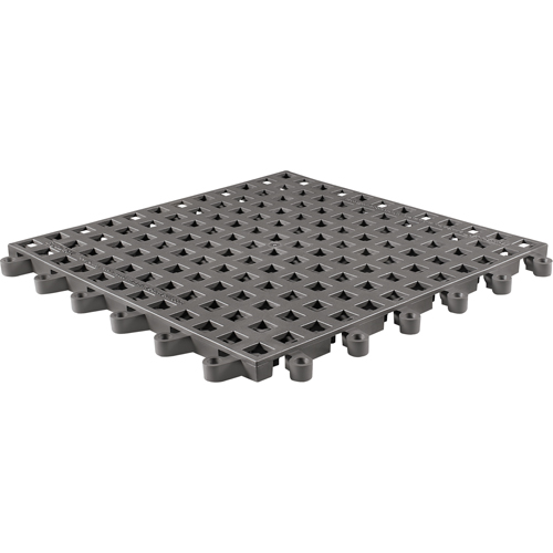 Tapis Ergodeck tout usage No 564 & No 566, PVC, 1-1/2' la c, 1-1/2' lo, 7/8" &eacute;paisseur, Charbon OSI Industrial Sales
