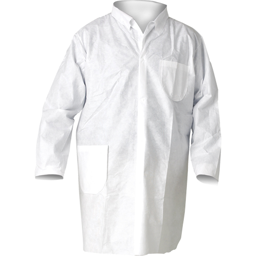 KleenGuard A20 Lab Coats, SMS, White, Medium OSI Industrial Sales