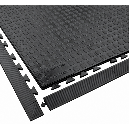 Rejuvenator Connect No. 502 Matting, Polyurethane, 3' W x 3' L, 5/8" Thick, Black OSI Industrial Sales