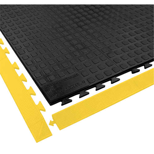 Rejuvenator Connect No. 502 Matting, Polyurethane, 3' W x 3' L, 5/8" Thick, Black OSI Industrial Sales