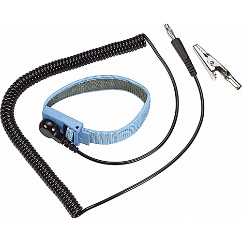 ESD 6' Coil Cord with Wrist Strap OSI Industrial Sales