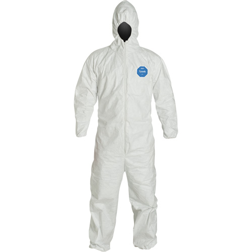 Hooded Coveralls, X-Large, White, Tyvek&reg; 400 OSI Industrial Sales