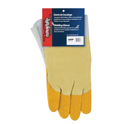 Pipeliner Welding Gloves, Split Cowhide, Size Large OSI Industrial Sales