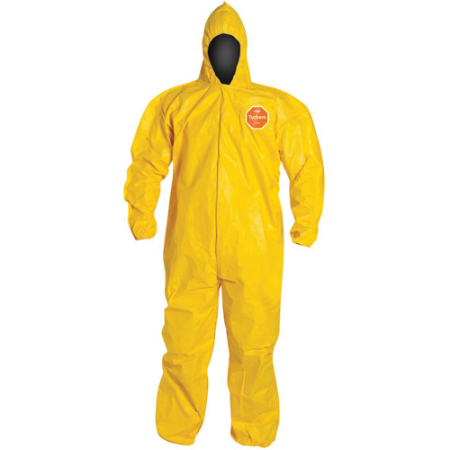 Hooded Coveralls, Tychem&reg; 2000, 3X-Large, Yellow OSI Industrial Sales