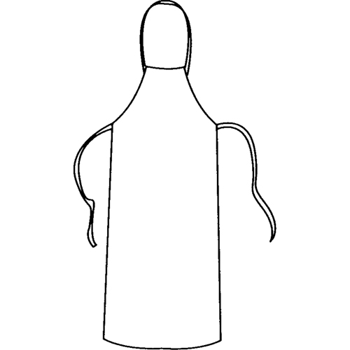 Apron, Tyvek&reg; 400, White, 28" W x 36" L OSI Industrial Sales