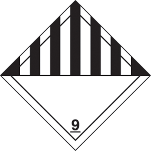 &eacute;tiquettes d'exp&eacute;dition TMD, Classe 9, Mati&egrave;res dangereuses diverses, Vinyle OSI Industrial Sales