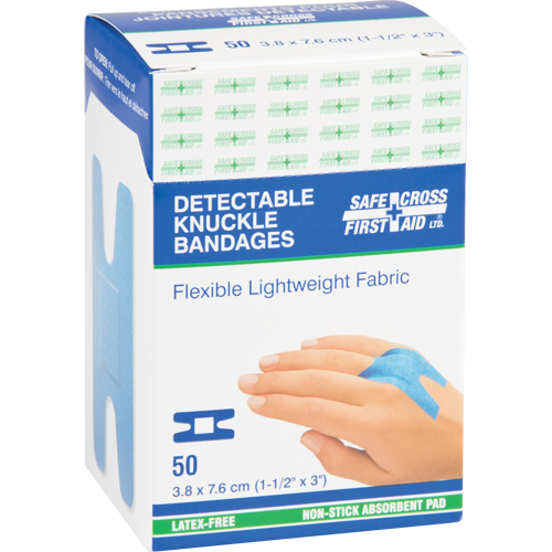 Bandages, Knuckle, 3", Fabric Metal Detectable, Sterile OSI Industrial Sales