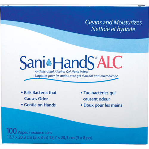 Lingettes antimicrobiennes pour les mains Sani-Hands ALC, Pochette OSI Industrial Sales