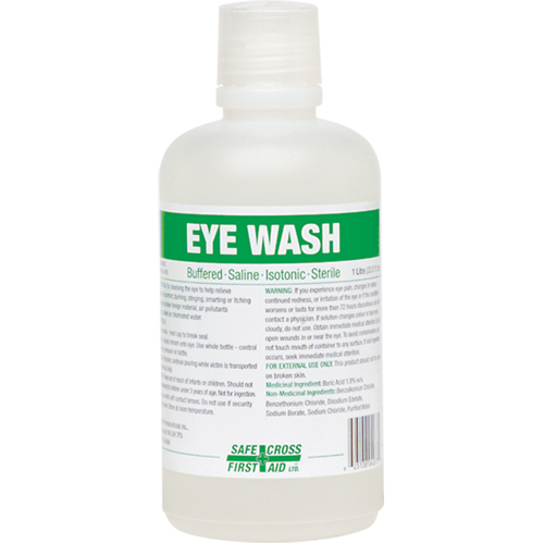 Eyewash Solution, Full Bottle, 1000 ml OSI Industrial Sales