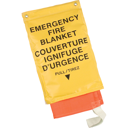 Emergency Fire Blankets, Fibreglass, 72"L x 72"W OSI Industrial Sales