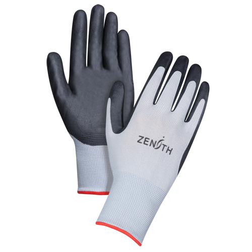 Gants l&eacute;gers enduits et respirants, 7/Petit, R&ecirc;vetement Mousse de nitrile, Calibre 13, Enveloppe en Polyester OSI Industrial Sales