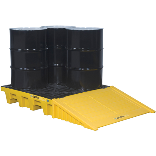 Palettes pour contr&ocirc;le des d&eacute;versements EcoPolyBlend sans drain, Capacit&eacute; de d&eacute;versement 73 gal. US, 49" x 49" x 10,2" OSI Industrial Sales
