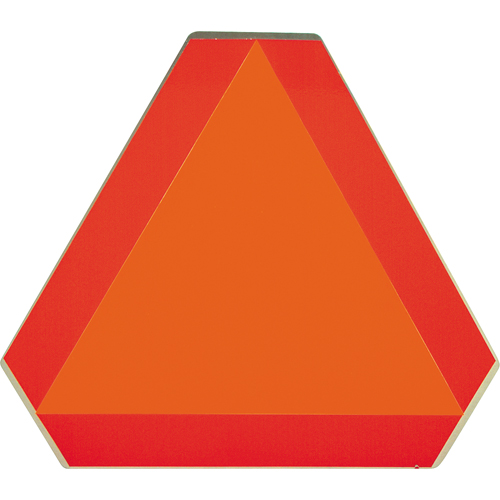 Panneaux de signalisation pour v&eacute;hicules lents, Vinyle, 16" la x 16" h OSI Industrial Sales