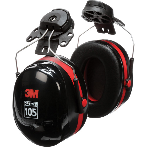 Serres-t&ecirc;tes de s&eacute;rie Peltor Optime 105, Fixation pour casque, 27 NRR dB OSI Industrial Sales