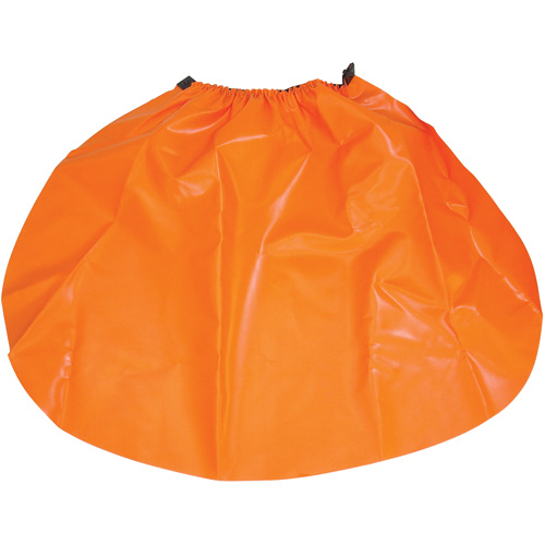 &eacute;cran anti-pluie pour casque de s&eacute;curit&eacute;, Taille unique, Orange, Nylon/PVC OSI Industrial Sales