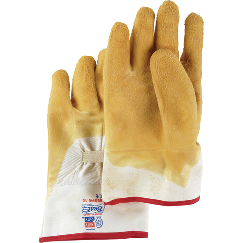 Gants enduits Nitty Gritty, 10/Grand, R&ecirc;vetement Latex de caoutchouc, Enveloppe en Coton OSI Industrial Sales