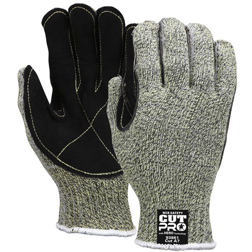 Gants r&eacute;sistants aux coupures Hero, Taille Petit/7, Calibre 7, Enveloppe en Acier inoxydable/Kevlar/PEHD, ANSI/ISEA 105 niveau 4 OSI Industrial Sales