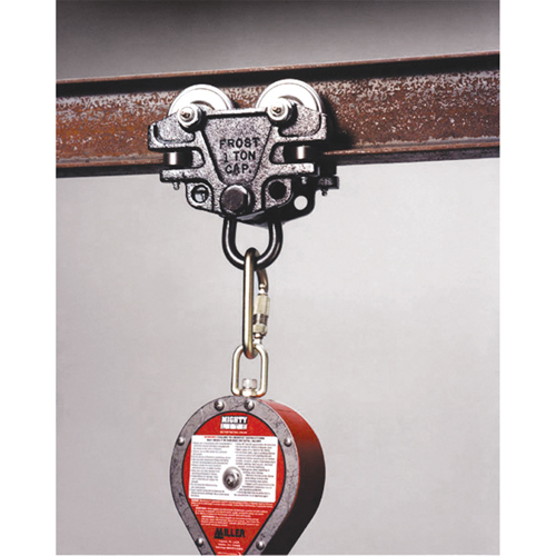 Trousse d'adaptateur de connexion d'ancrage pour chariots de poutre Miller, Poutre en I/Acier, Usage Permanent OSI Industrial Sales