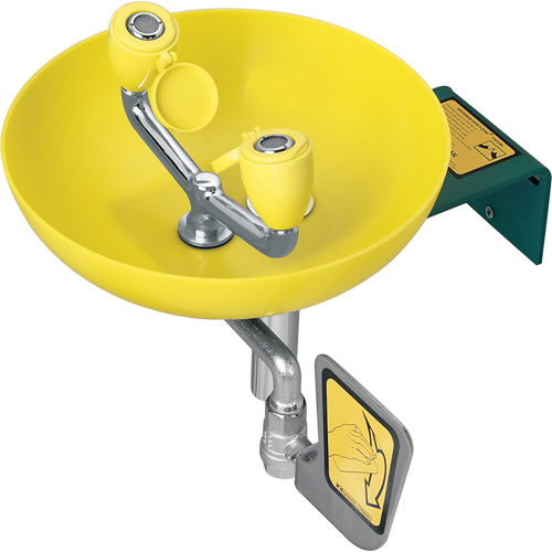 Eyewash Station, Wall-Mount Installation, Plastic Bowl OSI Industrial Sales