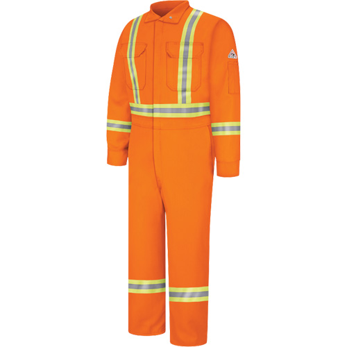 Combinaisons r&eacute;sistantes au feu avec bandes r&eacute;fl&eacute;chissantes, Taille 38, Orange, 12,2 cal/cm² OSI Industrial Sales