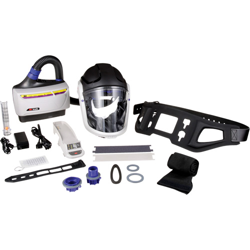Versaflo Powered Air Purifying Respirator TR-600 Heavy Industrial Kit, Hard Hat & Faceshield, Lithium-Ion Battery OSI Industrial Sales