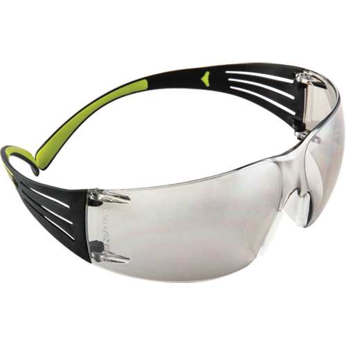 Lunettes de s&eacute;curit&eacute; SecureFit s&eacute;rie 400, Lentille Miroir int&eacute;rieur/ext&eacute;rieur, Anti-&eacute;gratignures, ANSI Z87+/R&eacute;pond ou surpasse la norme CSA Z94.3 OSI Industrial Sales