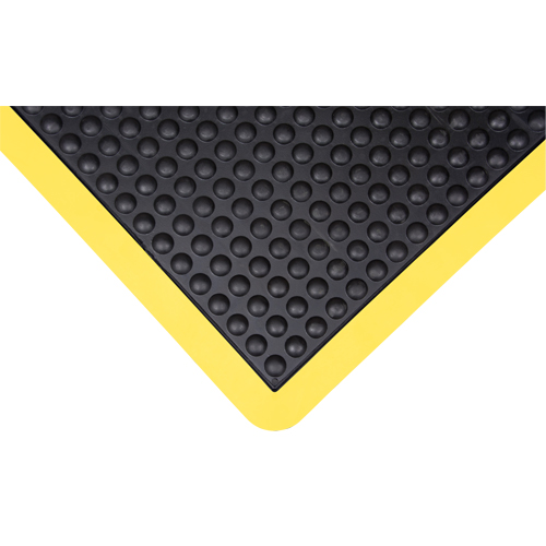 Anti-Fatigue Dome Matting, Bubbled, 2' x 3' x 1/2", Black, Rubber OSI Industrial Sales