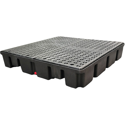 Nestable Spill Pallet Without Drain, 66 US gal. Spill Capacity, 49" x 49" x 10.5" OSI Industrial Sales