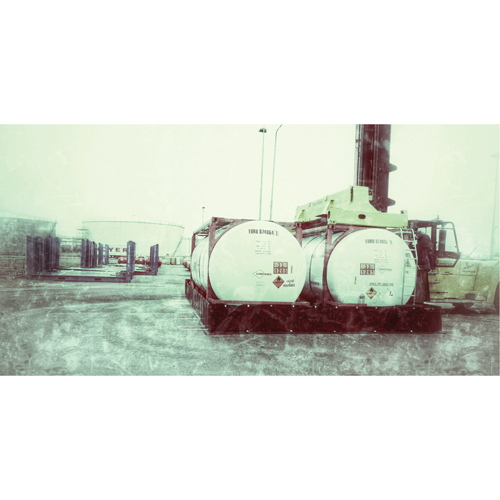 Double ISO Tank Berm, 7180 US gal. Capacity, 24' W x 20' L x 24" H, L-Bracket OSI Industrial Sales