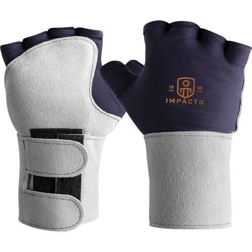 Gant antichocs avec support de poignet, Petit, Paume en Synth&eacute;tique, Poignet &agrave; enfiler OSI Industrial Sales